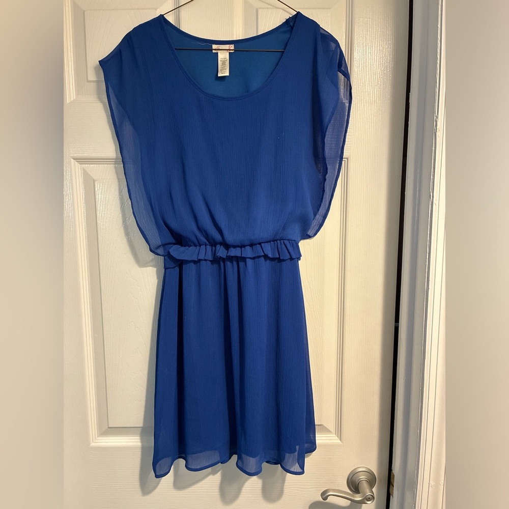 Elegant Blue Women's Dress